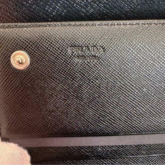 EUC✨PRADA Nylon & Leather Bifold Wallet - Picture 12 of 14